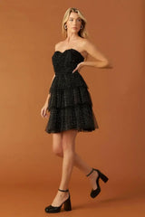 ONE THING AT A TIME WOVEN MINI DRESS - Flying Tomato - Flyclothing LLC