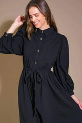 CAN'T RELACE YOU WOVEN MIDI DRESS - Flying Tomato - Flyclothing LLC