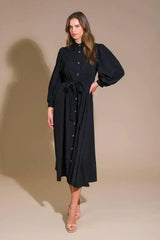 CAN'T RELACE YOU WOVEN MIDI DRESS - Flying Tomato - Flyclothing LLC