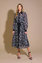 CAPTIVATING ALWAYS JACQUARD MIDI DRESS - Flying Tomato - Flyclothing LLC