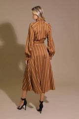 FOREVER YOUR GIRL WOVEN MIDI DRESS - Flying Tomato - Flyclothing LLC