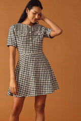FALLING INTO PLACE TWEED MINI DRESS - Flying Tomato - Flyclothing LLC