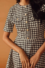 FALLING INTO PLACE TWEED MINI DRESS - Flying Tomato - Flyclothing LLC