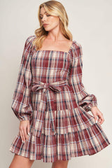 HONEY HUG PLAID MINI DRESS - Flying Tomato - Flyclothing LLC