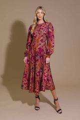 FOREVERMORE WOVEN MIDI DRESS - Flying Tomato - Flyclothing LLC