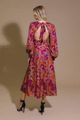FOREVERMORE WOVEN MIDI DRESS - Flying Tomato - Flyclothing LLC