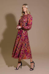 FOREVERMORE WOVEN MIDI DRESS - Flying Tomato - Flyclothing LLC