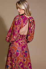 FOREVERMORE WOVEN MIDI DRESS - Flying Tomato - Flyclothing LLC