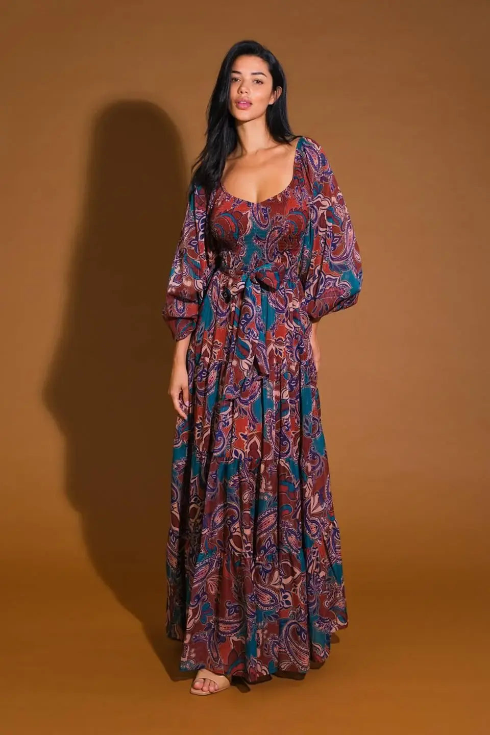 DARLING SENSATION WOVEN MAXI DRESS - Flying Tomato - Flyclothing LLC