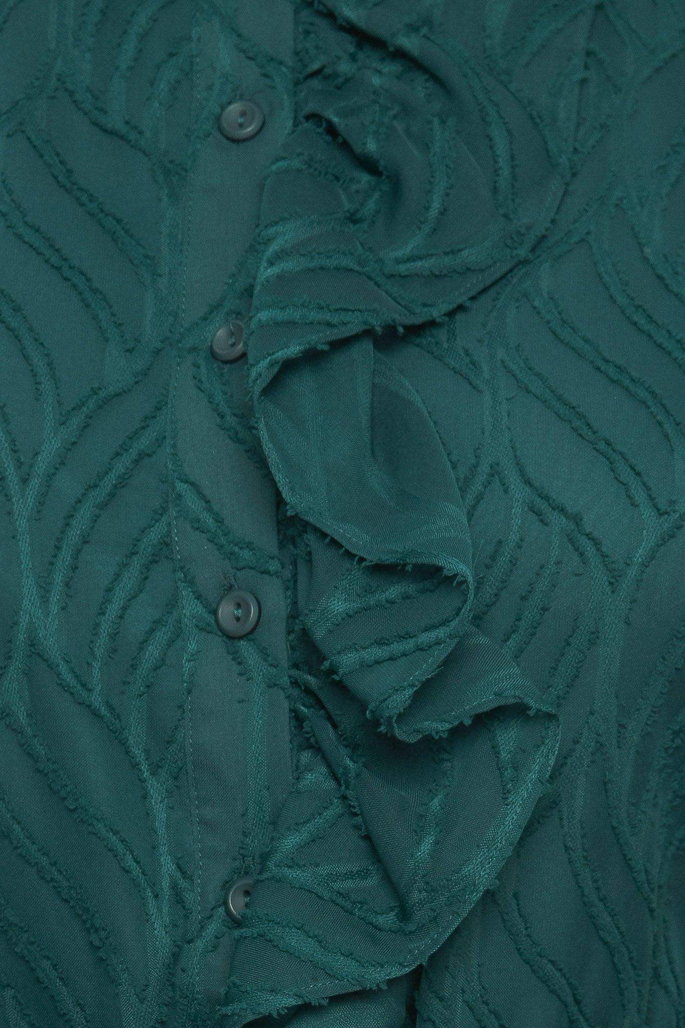 EMERALD WHISPER WOVEN MIDI DRESS - Flying Tomato - Flyclothing LLC