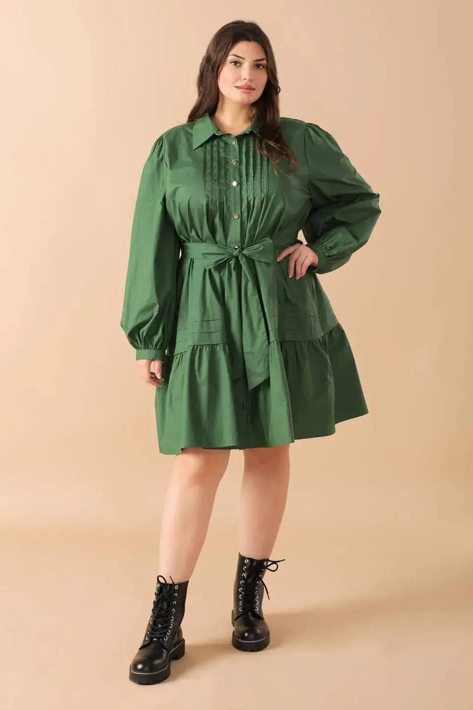 AESTHETIC POSE WOVEN MINI DRESS - Flying Tomato - Flyclothing LLC