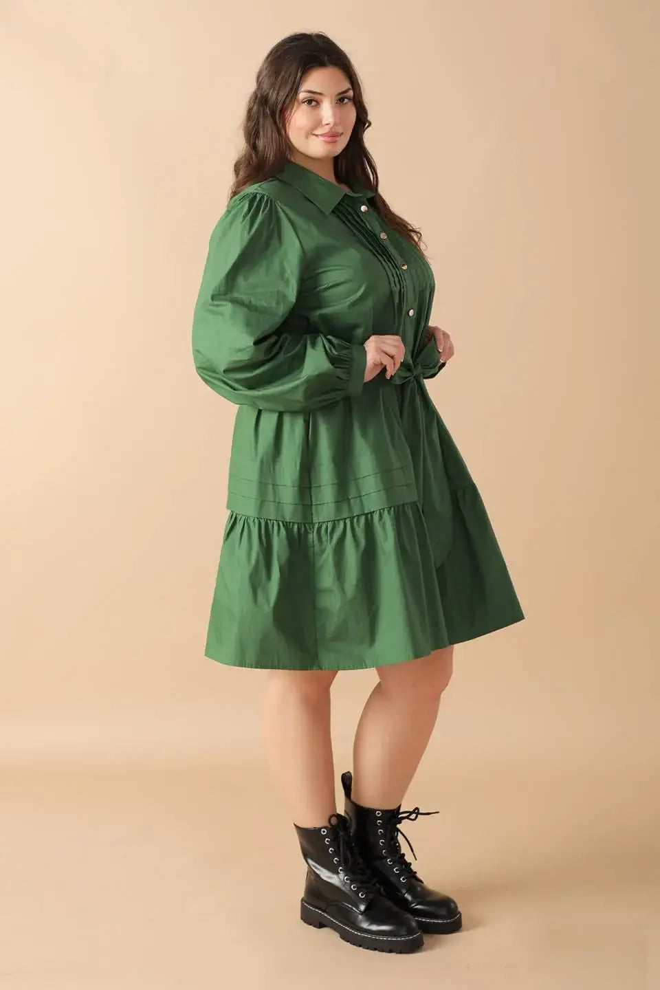 AESTHETIC POSE WOVEN MINI DRESS - Flying Tomato - Flyclothing LLC