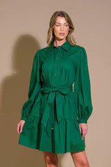 AESTHETIC POSE WOVEN MINI DRESS - Flying Tomato - Flyclothing LLC