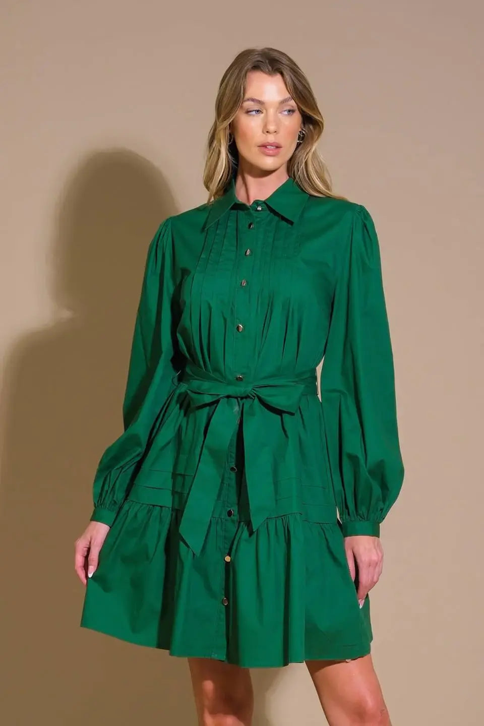 AESTHETIC POSE WOVEN MINI DRESS - Flying Tomato - Flyclothing LLC