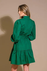 AESTHETIC POSE WOVEN MINI DRESS - Flying Tomato - Flyclothing LLC