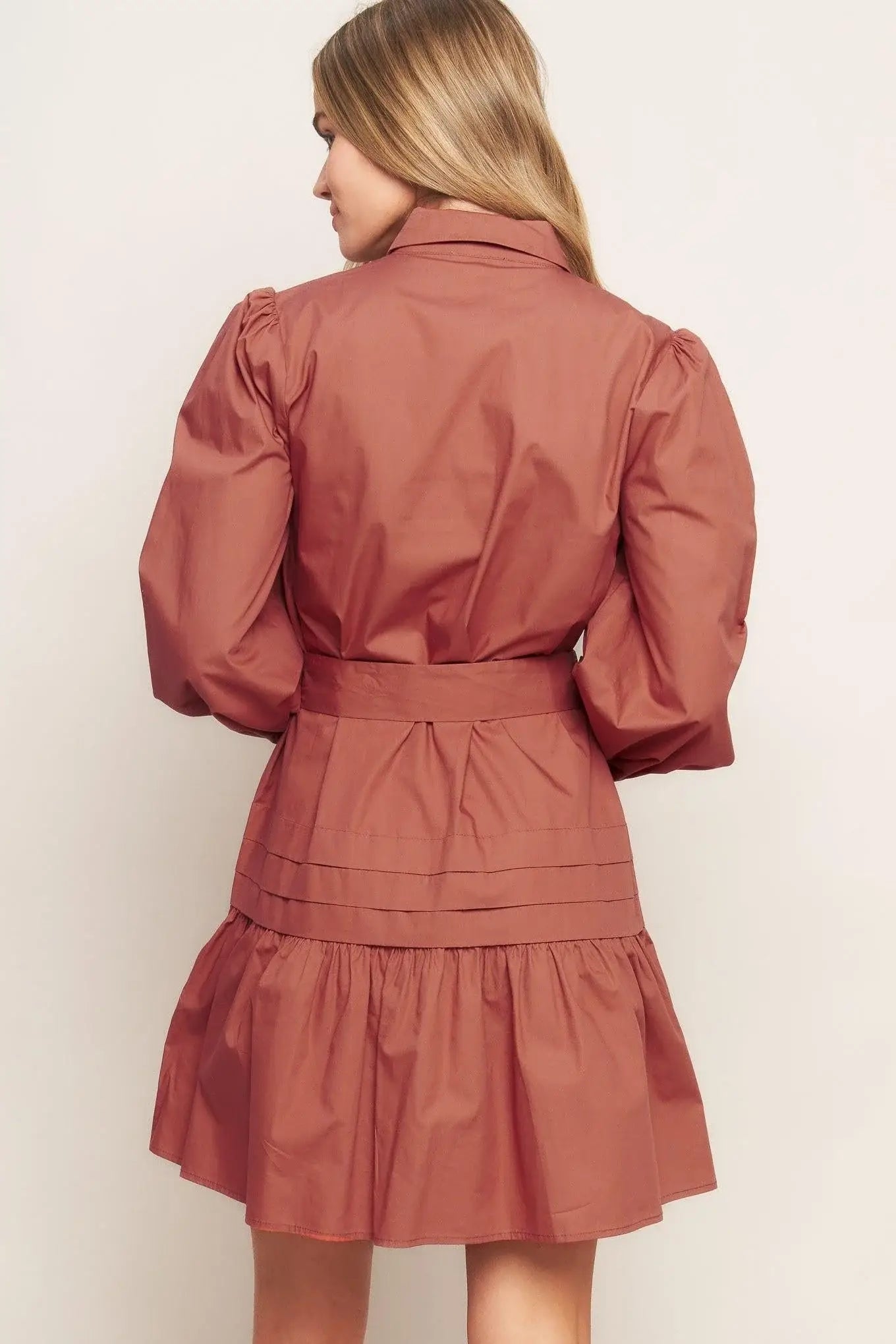 AESTHETIC POSE WOVEN MINI DRESS - Flying Tomato - Flyclothing LLC