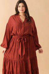 PERFECT POTENTIAL WOVEN MAXI DRESS - Flying Tomato - Flyclothing LLC