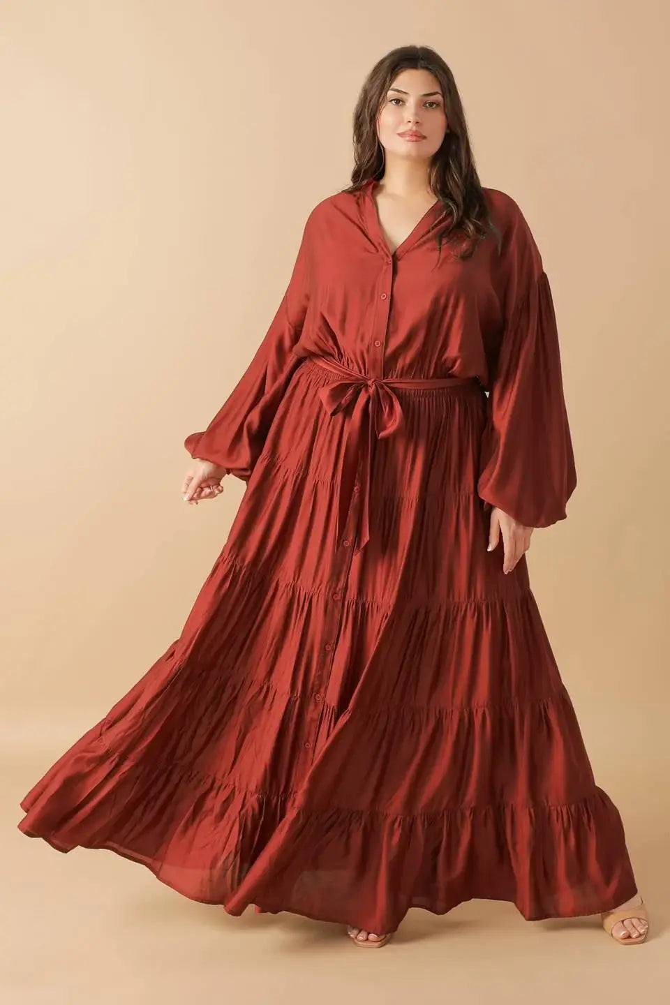 PERFECT POTENTIAL WOVEN MAXI DRESS - Flying Tomato - Flyclothing LLC