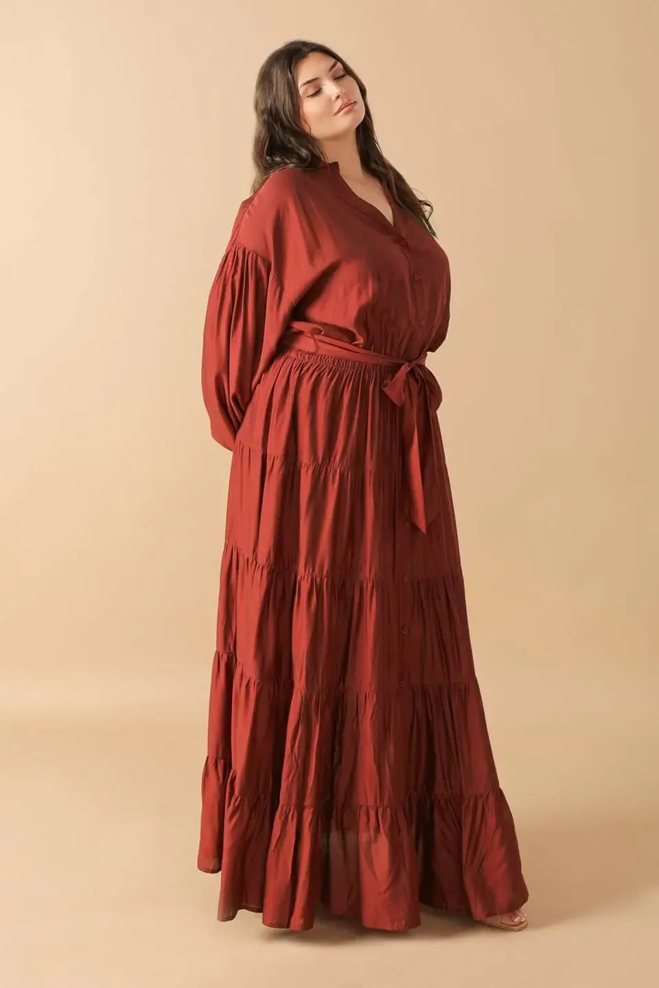 PERFECT POTENTIAL WOVEN MAXI DRESS - Flying Tomato - Flyclothing LLC