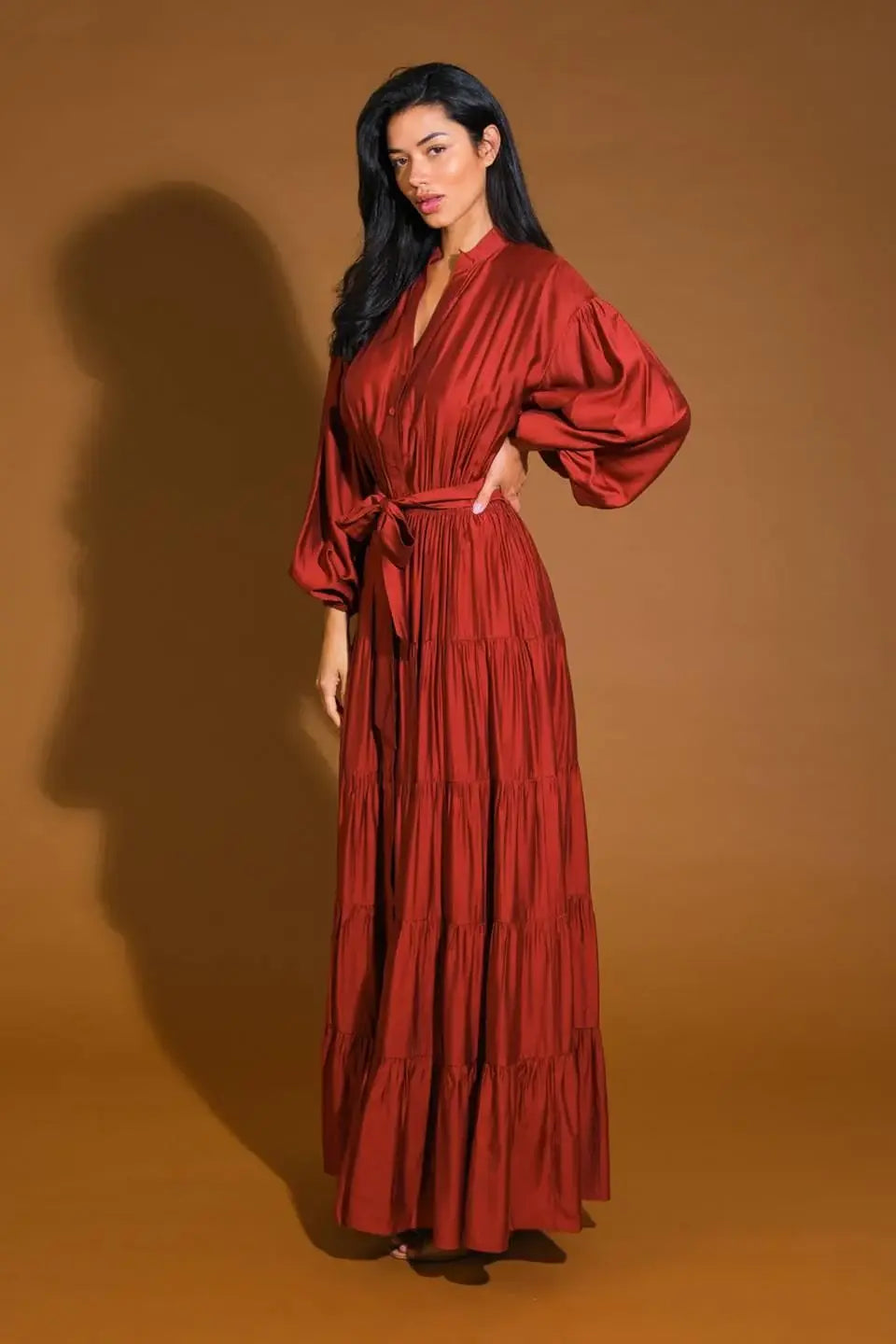 PERFECT POTENTIAL WOVEN MAXI DRESS - Flying Tomato - Flyclothing LLC