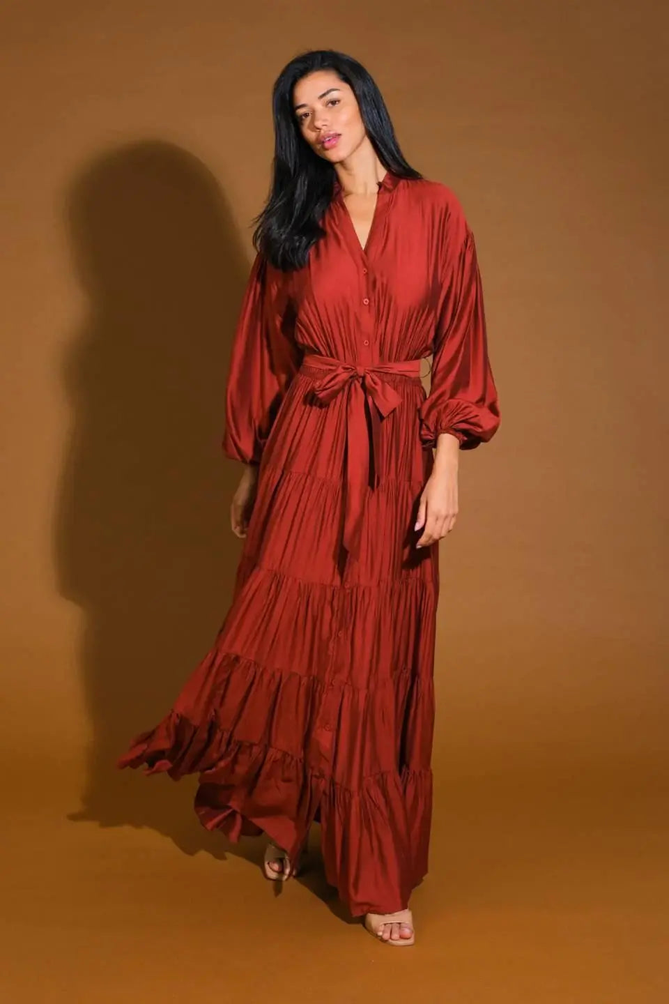PERFECT POTENTIAL WOVEN MAXI DRESS - Flying Tomato - Flyclothing LLC