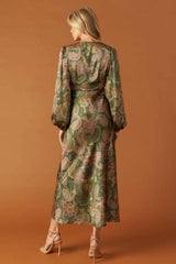 STICK SEASON WOVEN MIDI DRESS - Flying Tomato - Flyclothing LLC