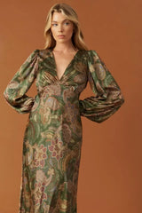 STICK SEASON WOVEN MIDI DRESS - Flying Tomato - Flyclothing LLC