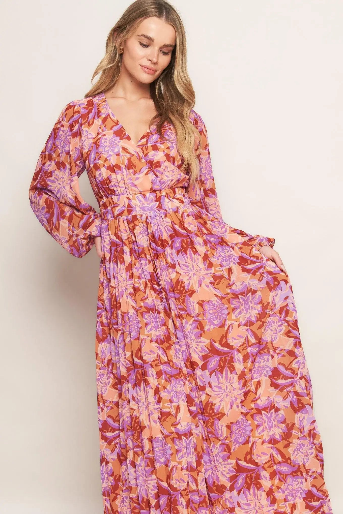 HEIGHT OF LOVE WOVEN MAXI DRESS - Flying Tomato - Flyclothing LLC