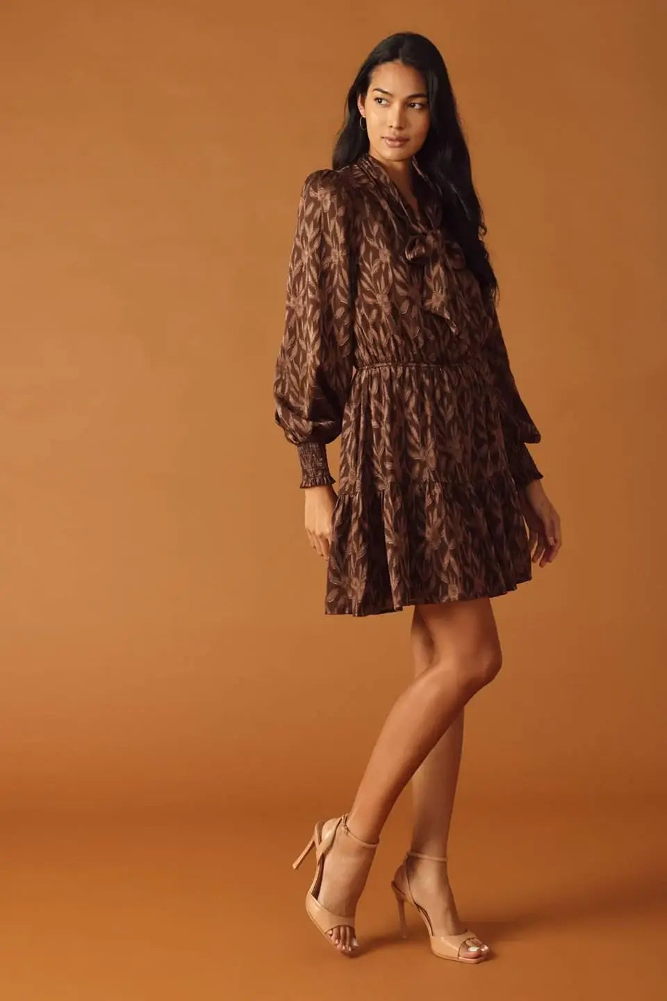 OPEN PATH ALMOND WOVEN MINI DRESS - Flying Tomato - Flyclothing LLC
