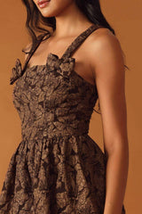 LOST IN TIME WOVEN MIDI DRESS - Flying Tomato - Flyclothing LLC