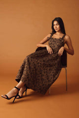 LOST IN TIME WOVEN MIDI DRESS - Flying Tomato - Flyclothing LLC