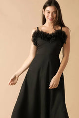 WHISPERING PINES WOVEN MIDI DRESS - Flying Tomato - Flyclothing LLC