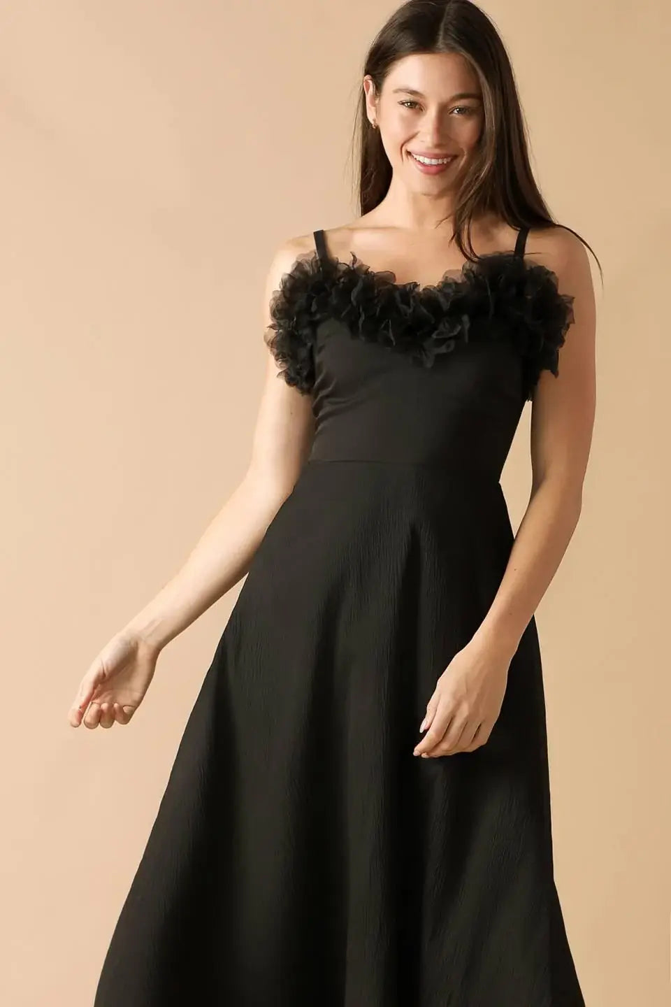 WHISPERING PINES WOVEN MIDI DRESS - Flying Tomato - Flyclothing LLC