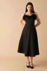 WHISPERING PINES WOVEN MIDI DRESS - Flying Tomato - Flyclothing LLC