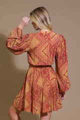 DEEPLY DELIGHTFUL WOVEN MINI DRESS - Flying Tomato - Flyclothing LLC