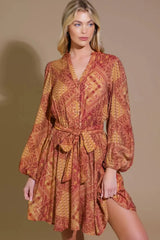 DEEPLY DELIGHTFUL WOVEN MINI DRESS - Flying Tomato - Flyclothing LLC