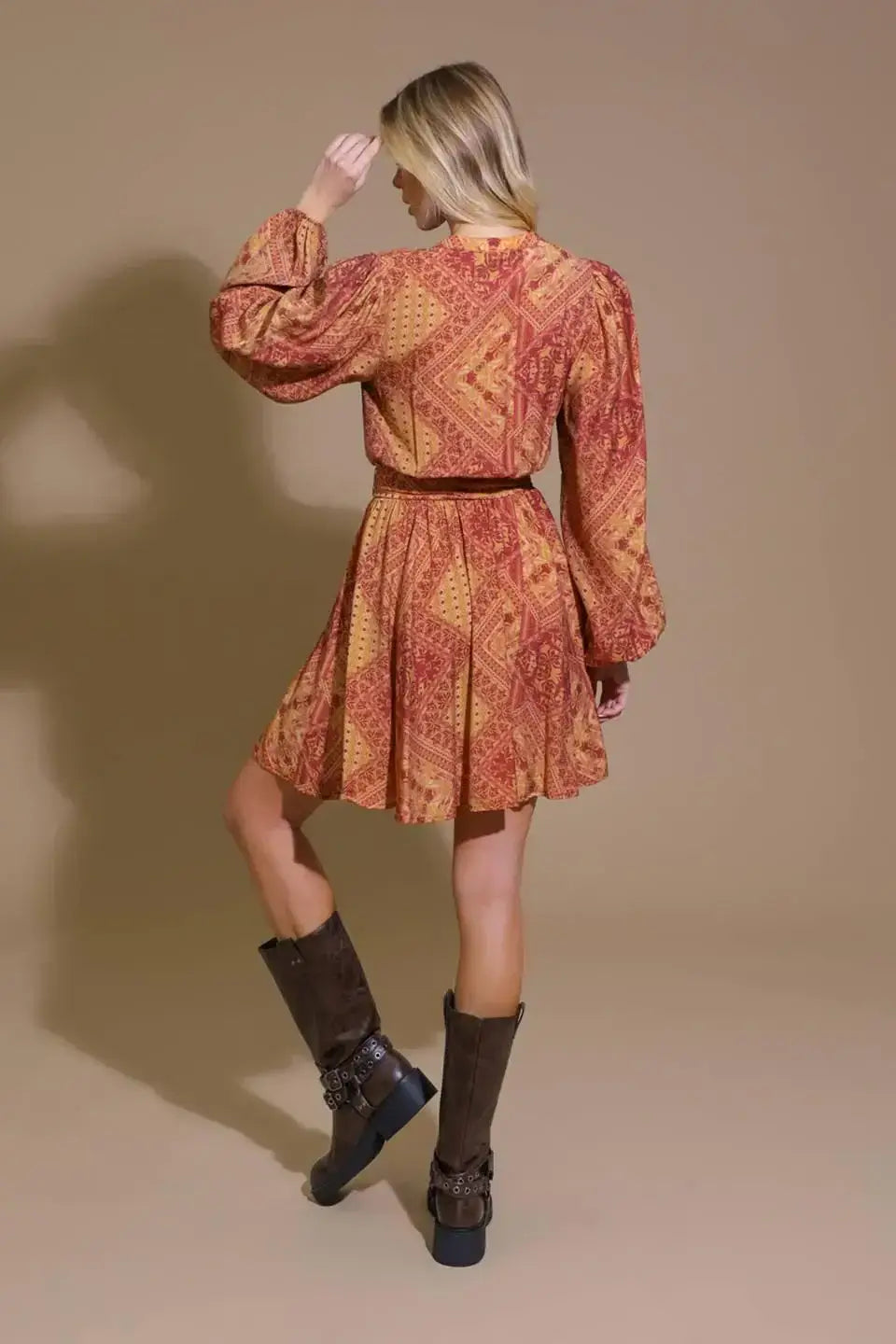 DEEPLY DELIGHTFUL WOVEN MINI DRESS - Flying Tomato - Flyclothing LLC