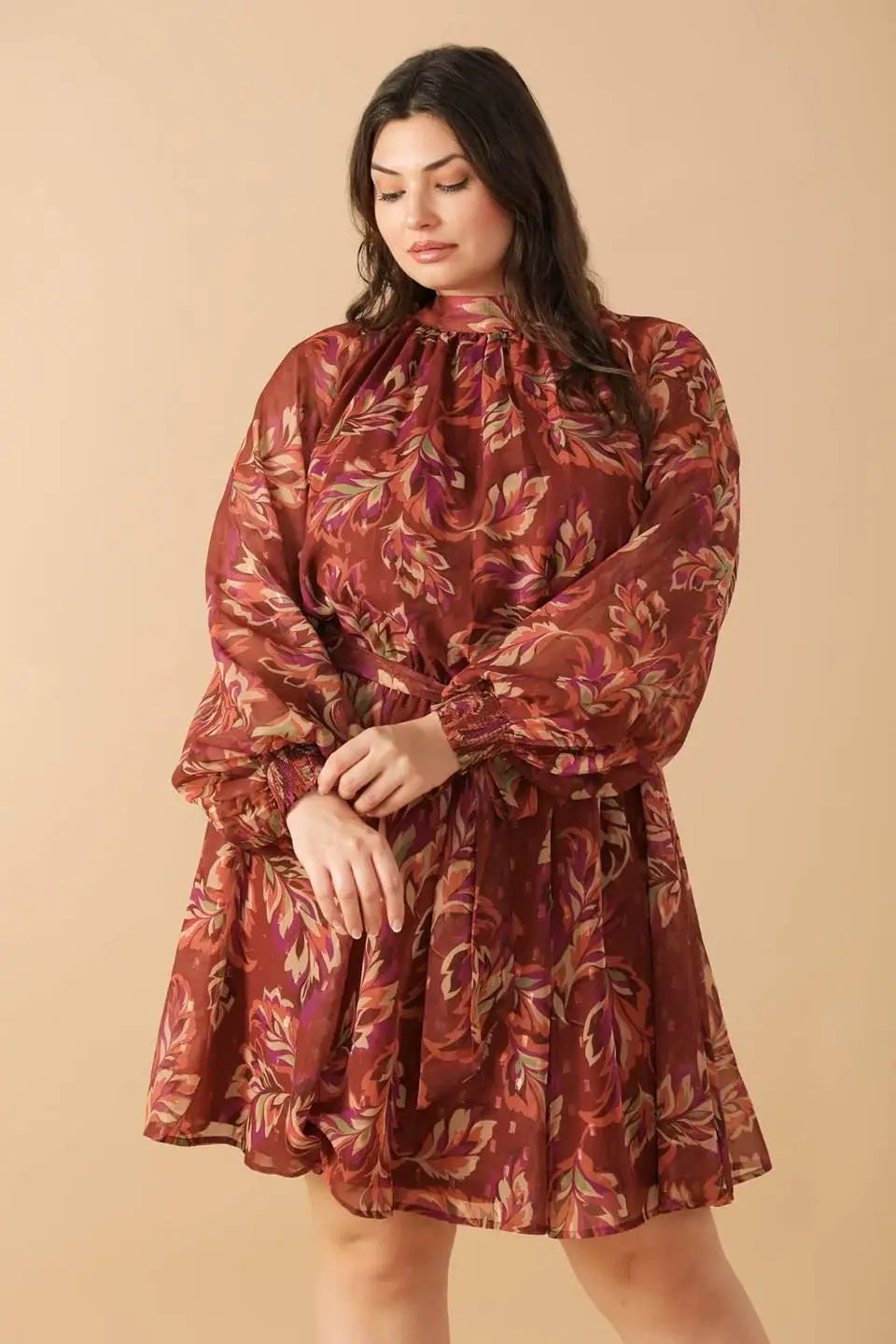 ARTISTIC ESSENCE WOVEN MINI DRESS - Flying Tomato - Flyclothing LLC
