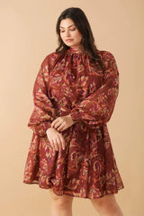 ARTISTIC ESSENCE WOVEN MINI DRESS - Flying Tomato - Flyclothing LLC