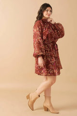 ARTISTIC ESSENCE WOVEN MINI DRESS - Flying Tomato - Flyclothing LLC