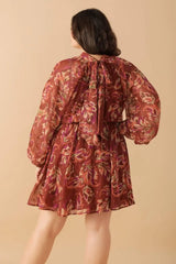 ARTISTIC ESSENCE WOVEN MINI DRESS - Flying Tomato - Flyclothing LLC