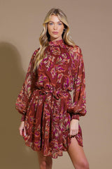 ARTISTIC ESSENCE WOVEN MINI DRESS - Flying Tomato - Flyclothing LLC
