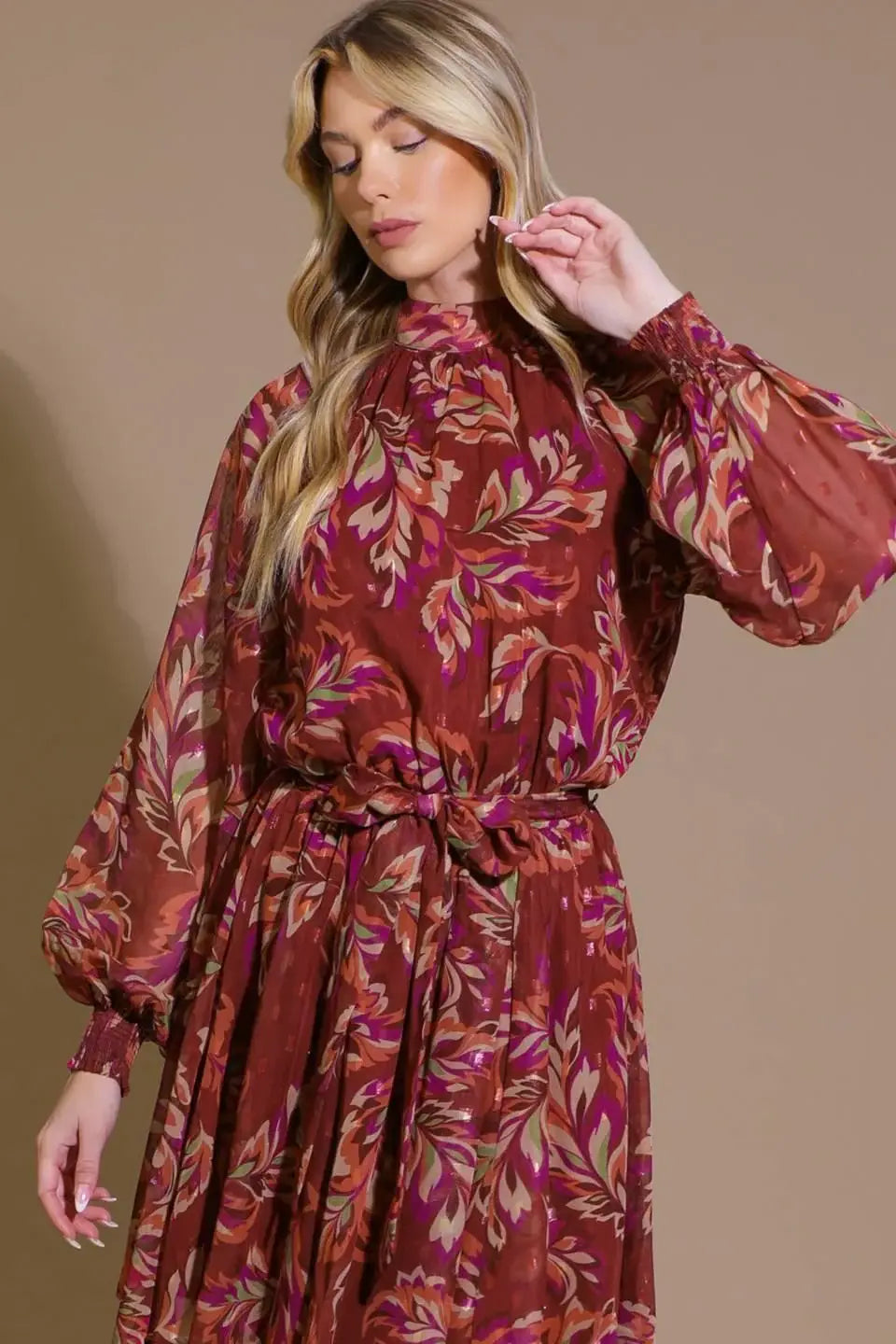 ARTISTIC ESSENCE WOVEN MINI DRESS - Flying Tomato - Flyclothing LLC