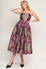 ALONG THE WAY WOVEN MIDI DRESS - Flying Tomato - Flyclothing LLC