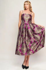 ALONG THE WAY WOVEN MIDI DRESS - Flying Tomato - Flyclothing LLC