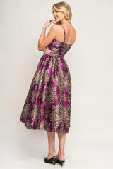 ALONG THE WAY WOVEN MIDI DRESS - Flying Tomato - Flyclothing LLC