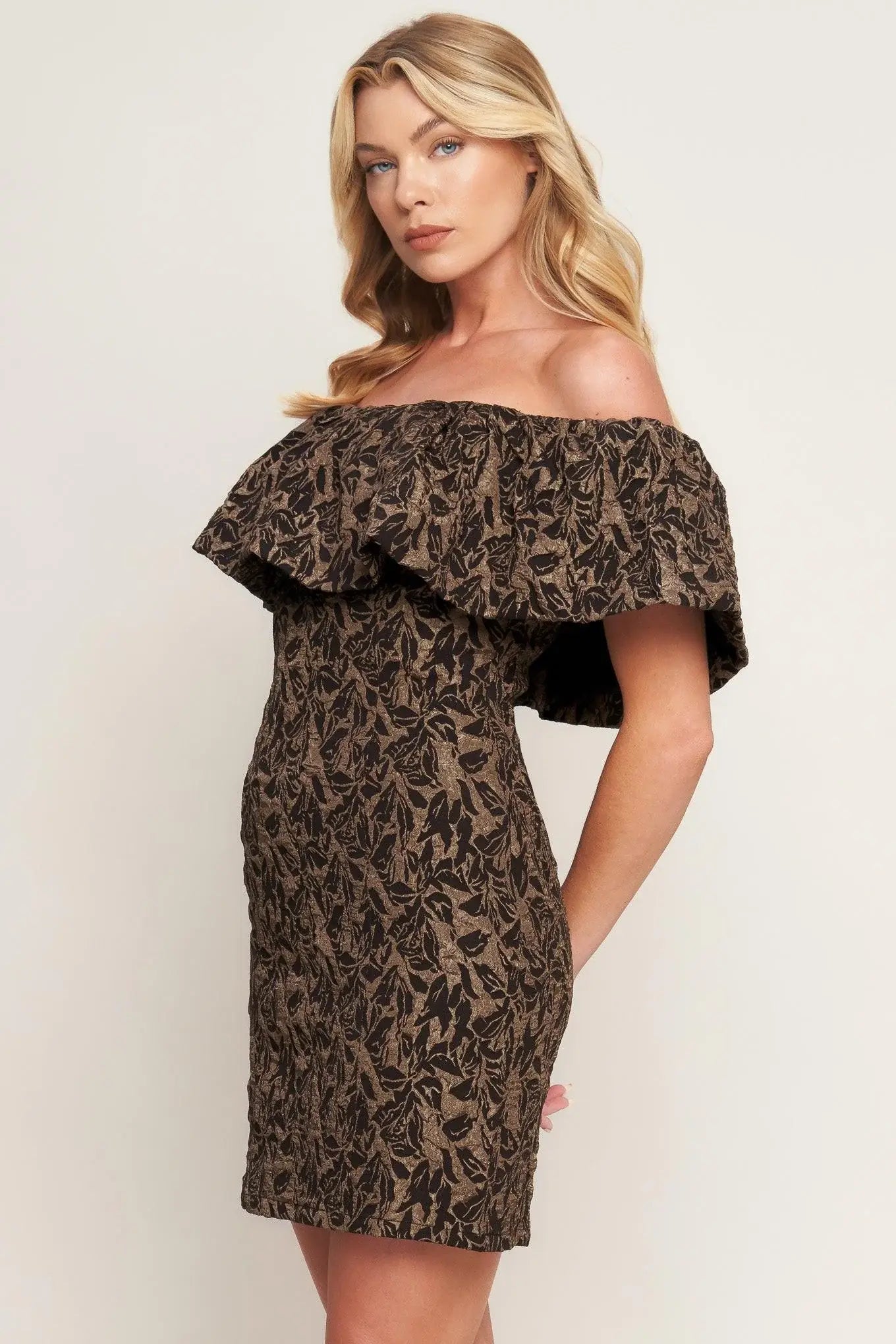WHEREVER YOU MAY GO WOVEN MINI DRESS - Flying Tomato - Flyclothing LLC
