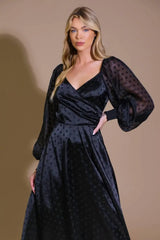 LUMINOUS VIBES WOVEN MIDI DRESS - Flying Tomato - Flyclothing LLC