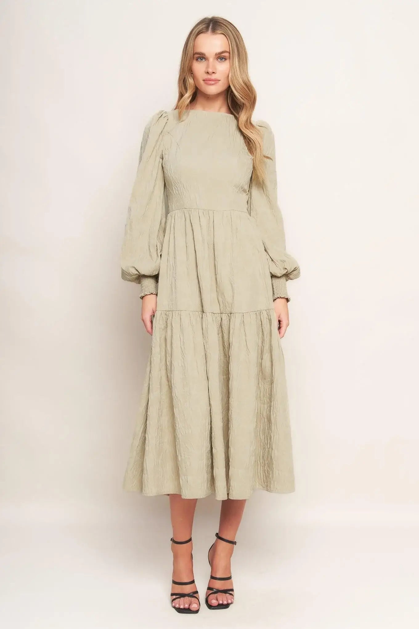 NEBULA NIGHTS WOVEN MIDI DRESS - Flying Tomato - Flyclothing LLC