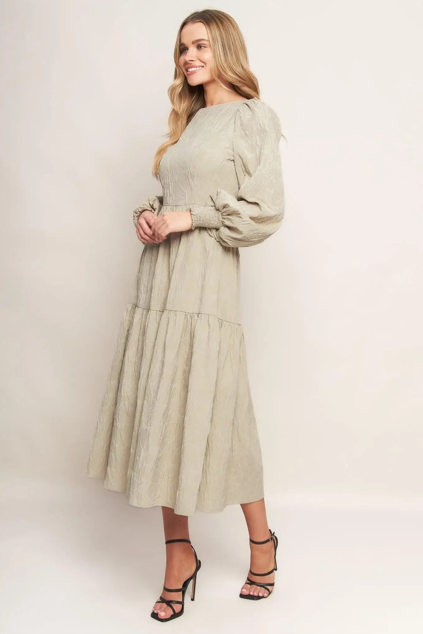 NEBULA NIGHTS WOVEN MIDI DRESS - Flying Tomato - Flyclothing LLC
